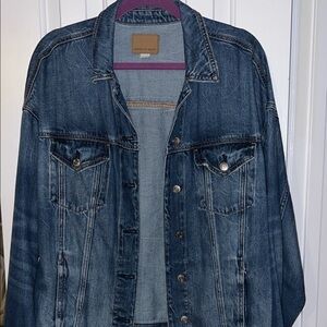American Eagle Outfitters Dark Blue Denim Jacket